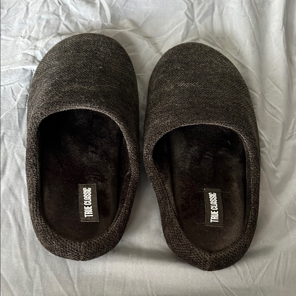 Men's Black Slippers